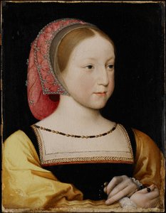 フランスのシャーロットの肖像、1522年（クレードルのパネルに油彩）